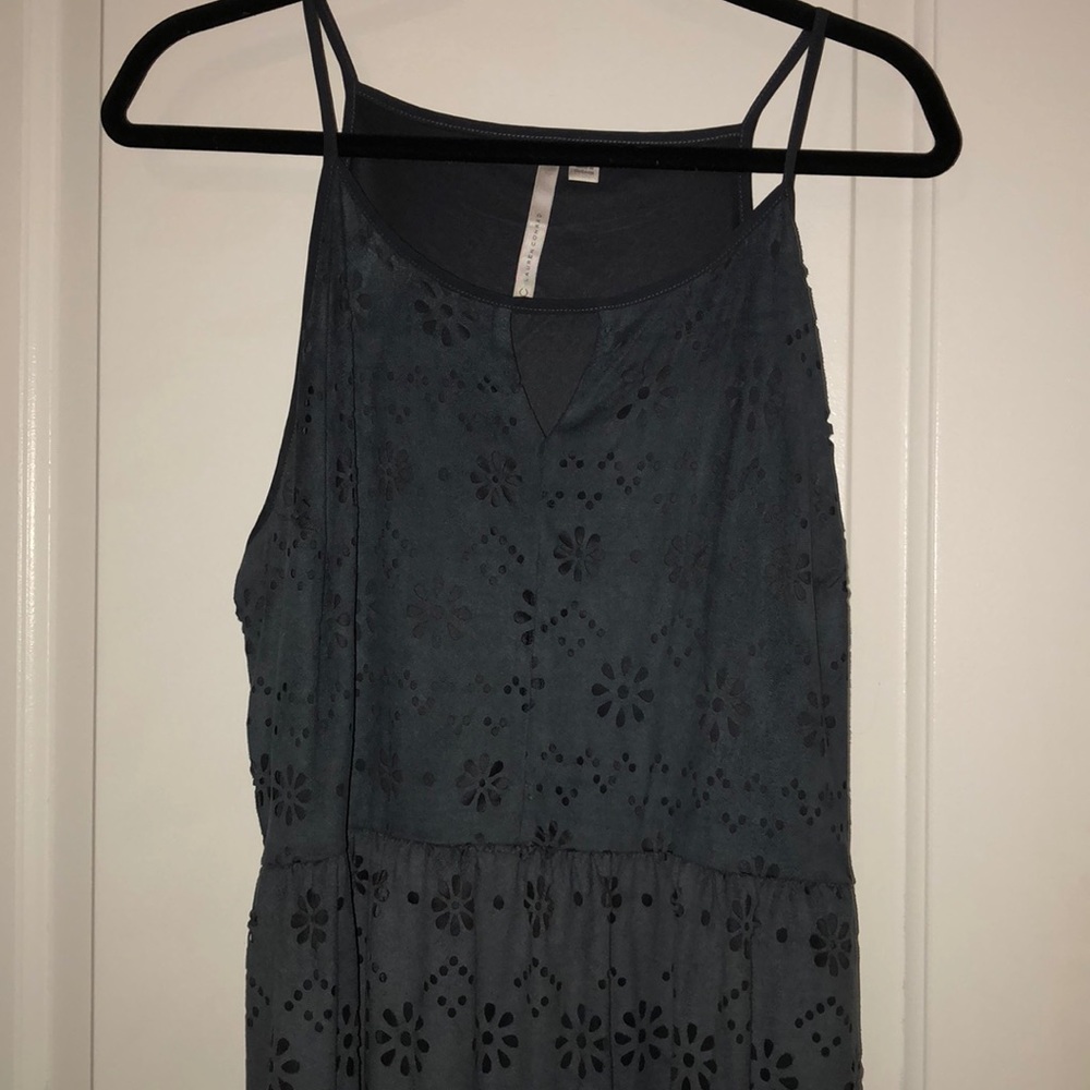 XXL dark grey daisy dress